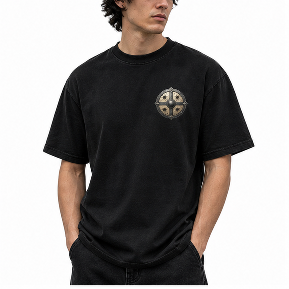 GOW-004 — Guardian Parry Backprint Tee — 01-main-front GOW-004 — Guardian Parry Backprint Tee — 01-main-front