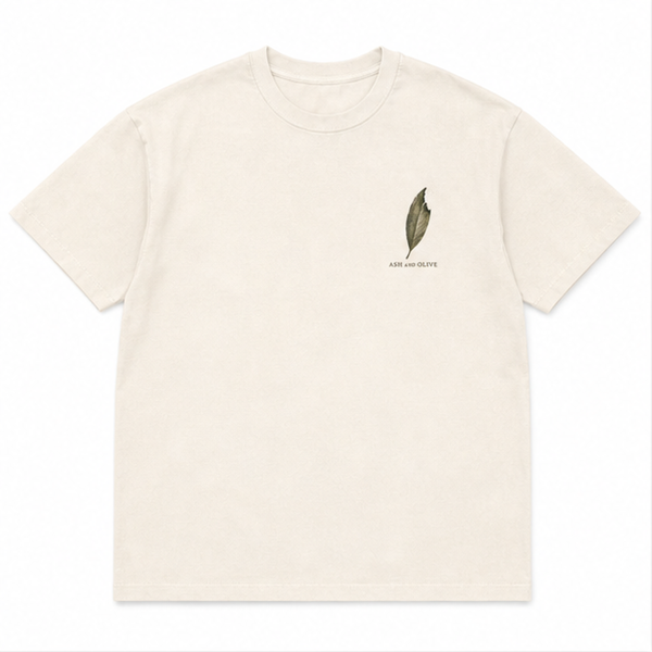 GOW-009 — Ash and Olive Backprint Tee — 01-main-front