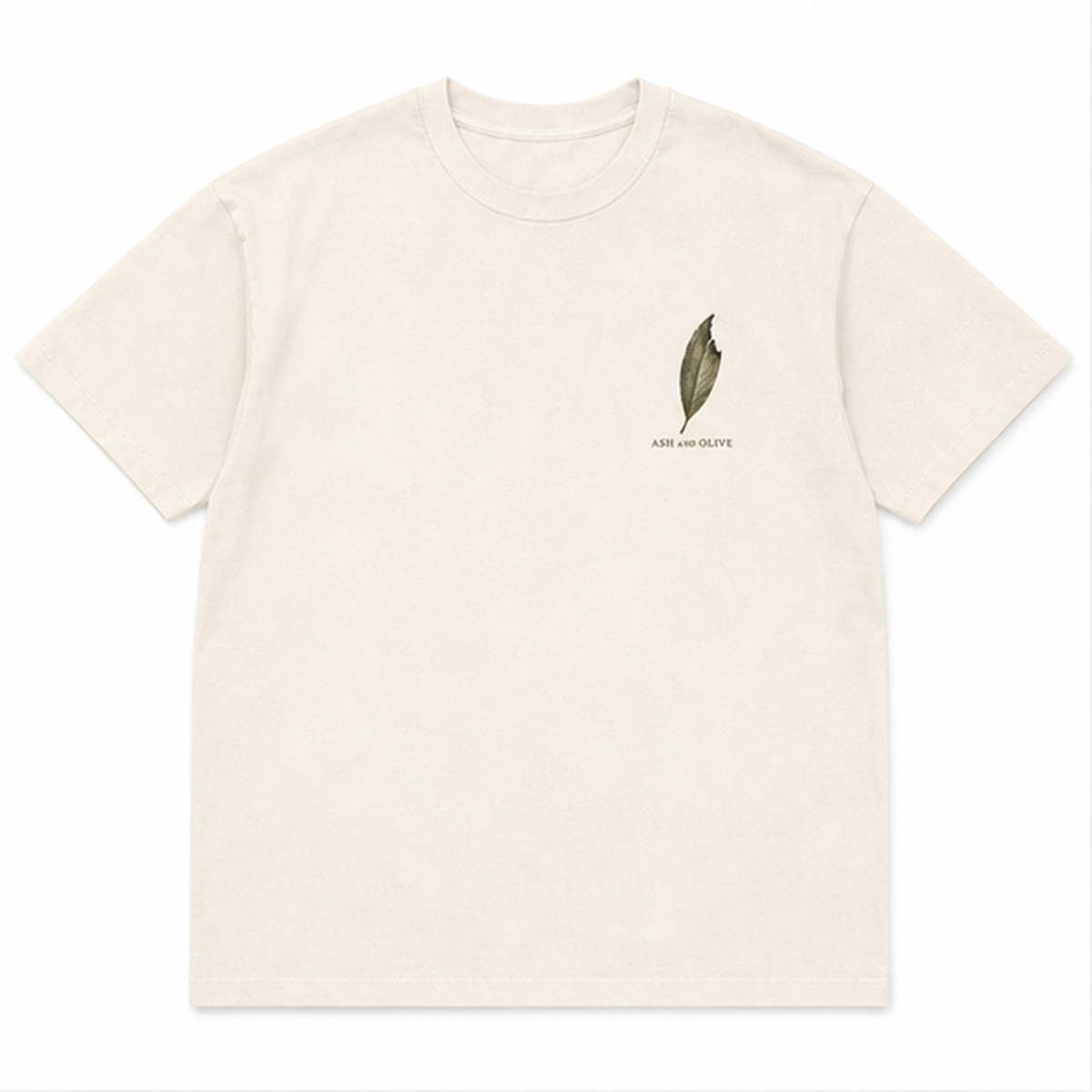 GOW-009 — Ash and Olive Backprint Tee — 01-main-front GOW-009 — Ash and Olive Backprint Tee — 01-main-front
