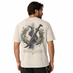 GOW-009 — Ash and Olive Backprint Tee — 04-model
