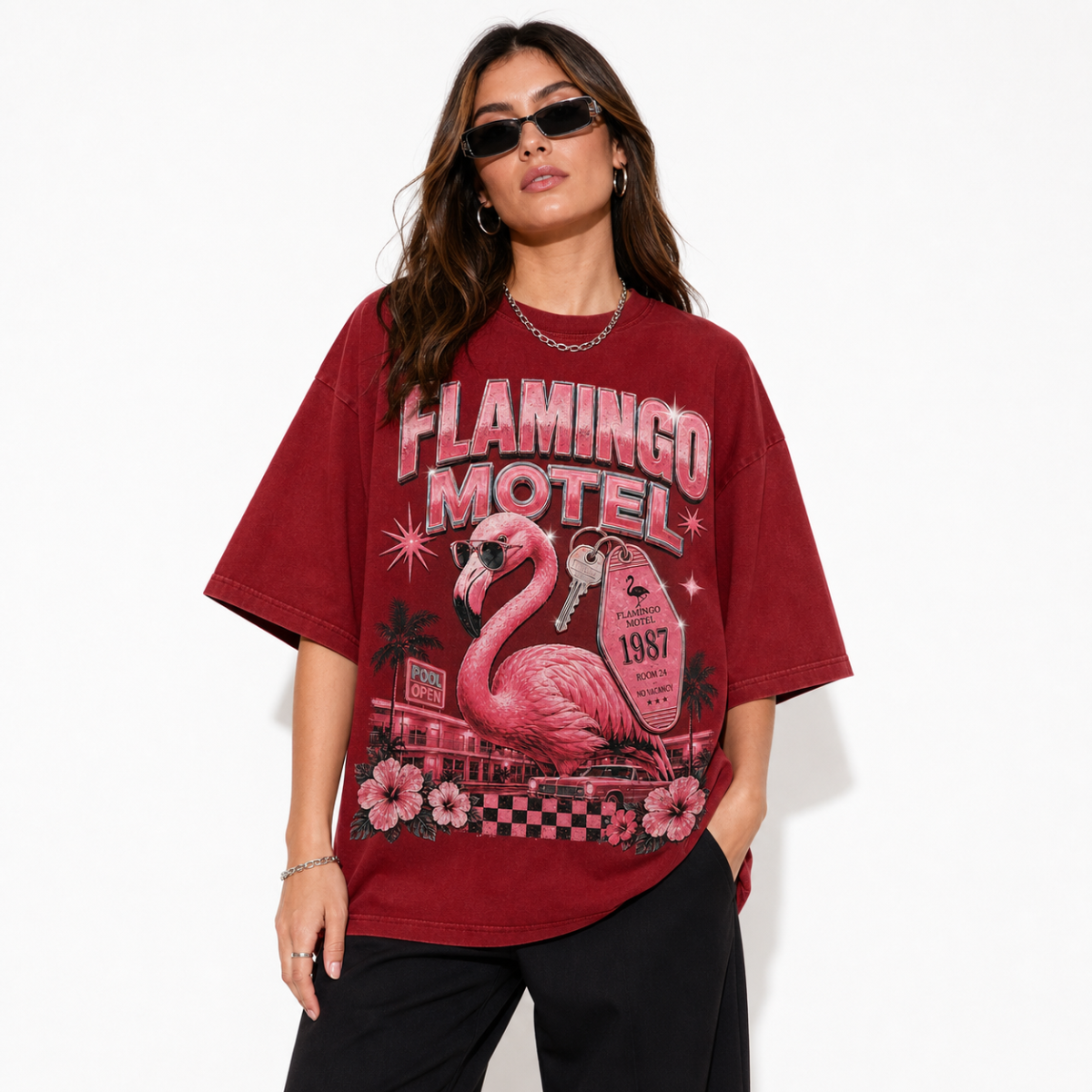 GTA6-002 — Flamingo Motel Tee — 04-model