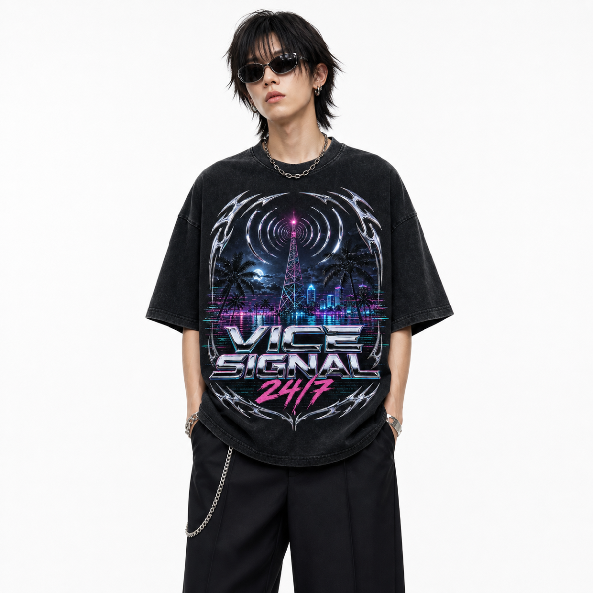 GTA6-010 — Vice Signal 24/7 Tee — 04-model