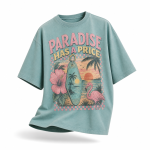 Paradise Has a Price creative product view on white background