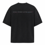 Vice Frequency back view with shoulder slogan on white background