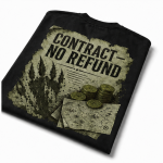 W3-009 — Contract No Refund Backprint Tee — 03-creative