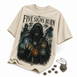 W3-004 — Five Signs Burn Rune Hunter Tee — 03-creative