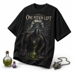 W3-005 — One Potion Left Alchemist Hunter Tee — 03-creative